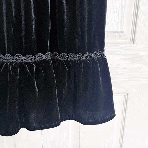 ELOQUII Elements Puff Sleeve Dress With Lace Inserts - Picture 5 of 8